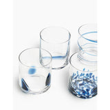 M&S Patterned Blue Mix Tumblers Set   4 per pack GOODS M&S   