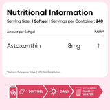WeightWorld natural astaxanthin 8mg softgels 240 count (British brand)