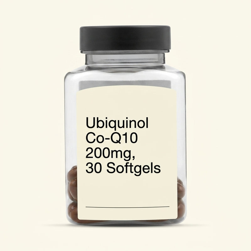 Holland & Barrett ubiquinol CoQ10 supplement 200mg 30 tablets, UK version