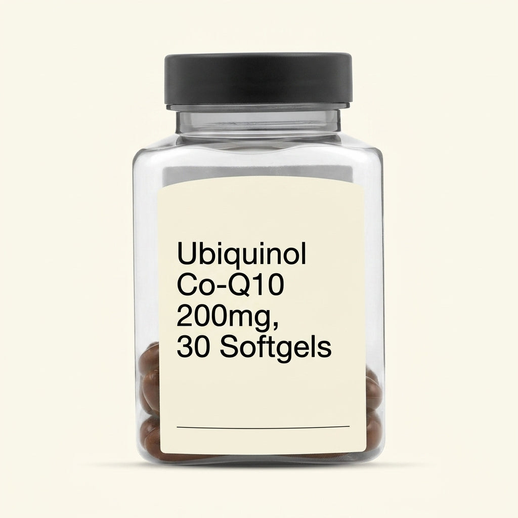 Holland & Barrett ubiquinol CoQ10 supplement 200mg 30 tablets, UK version