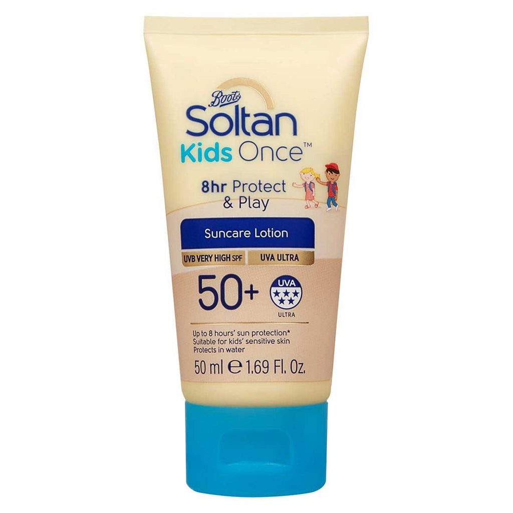 Soltan Once 8hr Kids Protect & Play Lotion SPF50+ 50ML