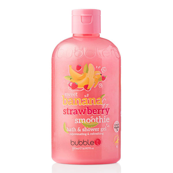 Bubble T Cosmetics Banana & Strawberry Body Wash 500ml