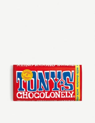 Tony's Chocolonely milk chocolate bar 180g - British product