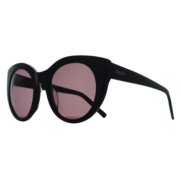 Schwarze DKNY Cat-Eye-Sonnenbrille für Damen, importiert aus Großbritannien