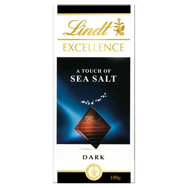 Lindt Excellence Dark Sea Salt Bar   100g