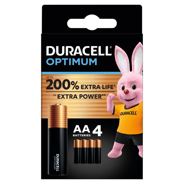 Duracell Optimum AA Batteries   4 per pack GOODS M&S   