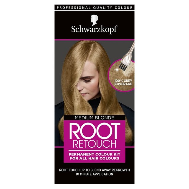 Schwarzkopf Root Kit Medium Blonde Permanent Hair Dye GOODS M&S   