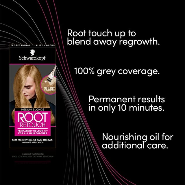 Schwarzkopf Root Kit Medium Blonde Permanent Hair Dye GOODS M&S   