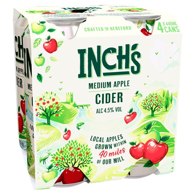 Inch's Apple Cider Cans   4 x 440ml