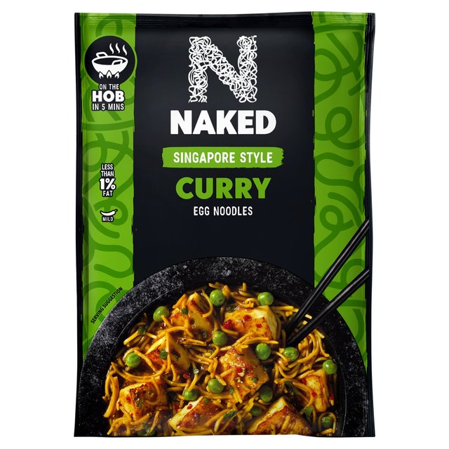 Naked Singapore Curry Stir fry Noodles    100g GOODS M&S   