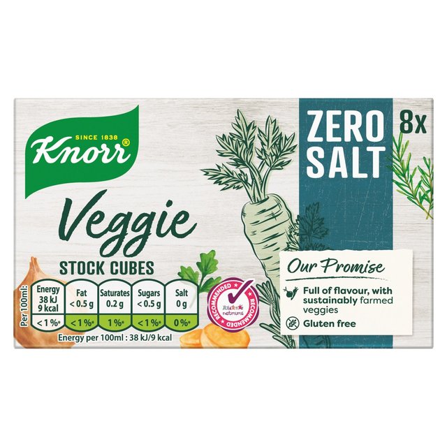 Knorr 8 Vegetable Zero Salt Stock Cubes   72g GOODS M&S   