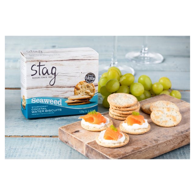 Stag Bakeries Cocktail Seaweed Water Biscuits   100g GOODS M&S   