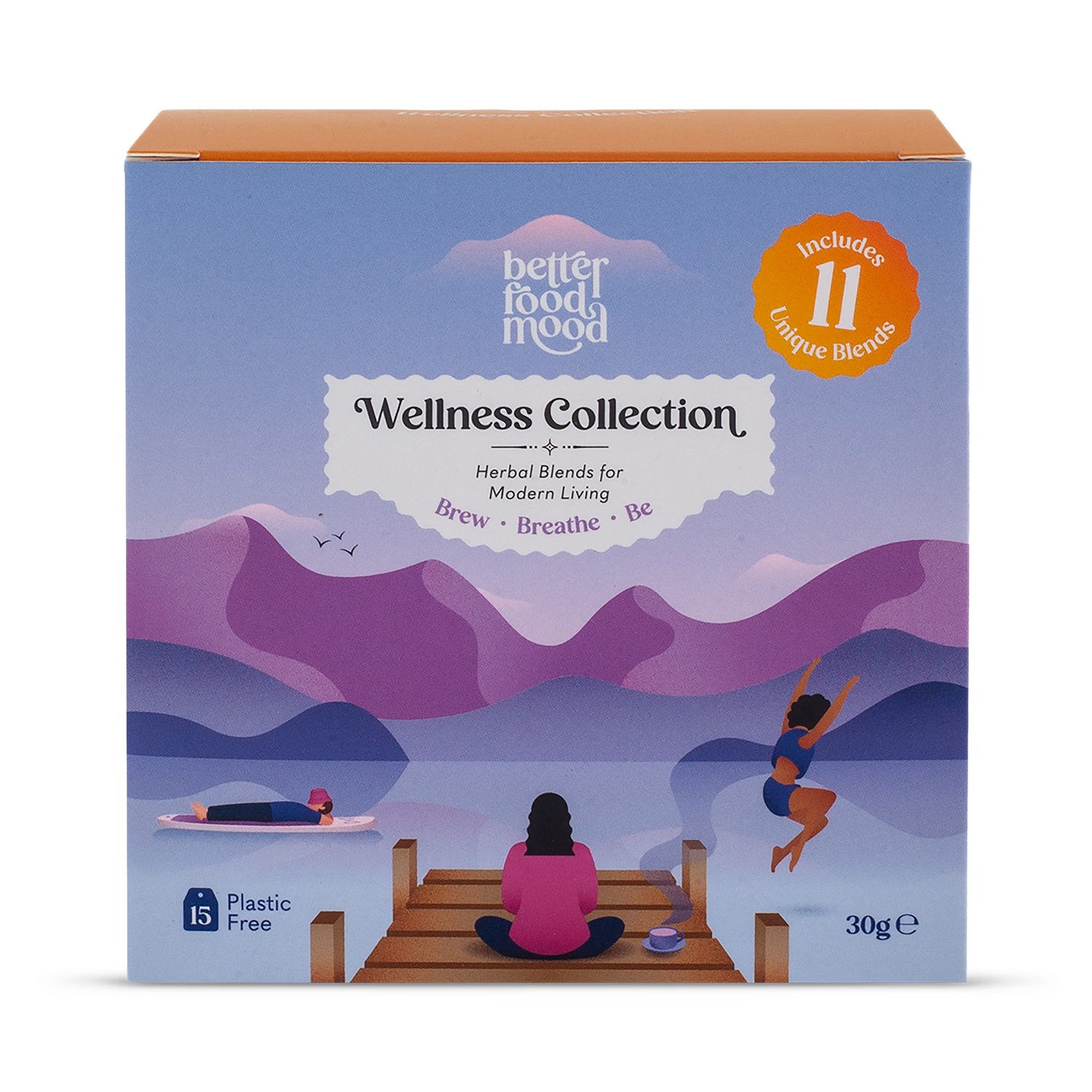 Wellness Collection Box herbal tea 15 bags assorted, UK version