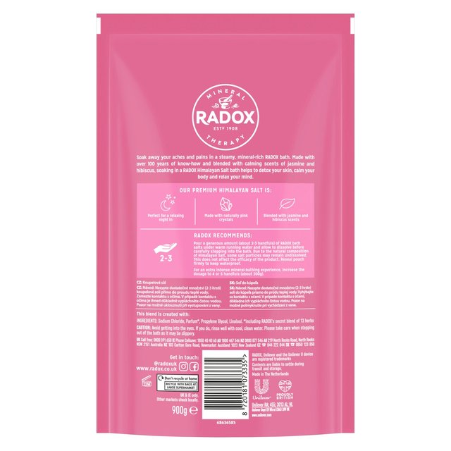 Radox Crystal Calm Himalayan Salts with Jasmine & Hibiscus   900g GOODS M&S   