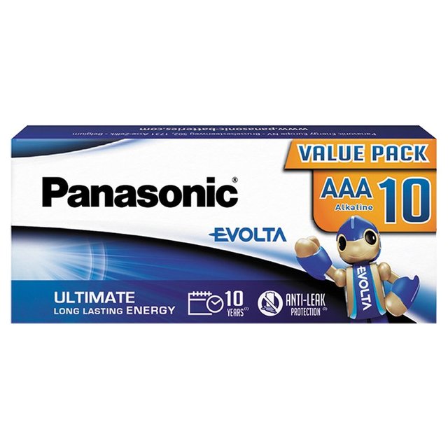 Panasonic Evolta AAA Batteries Alkaline Carton Box   10 per pack GOODS M&S   