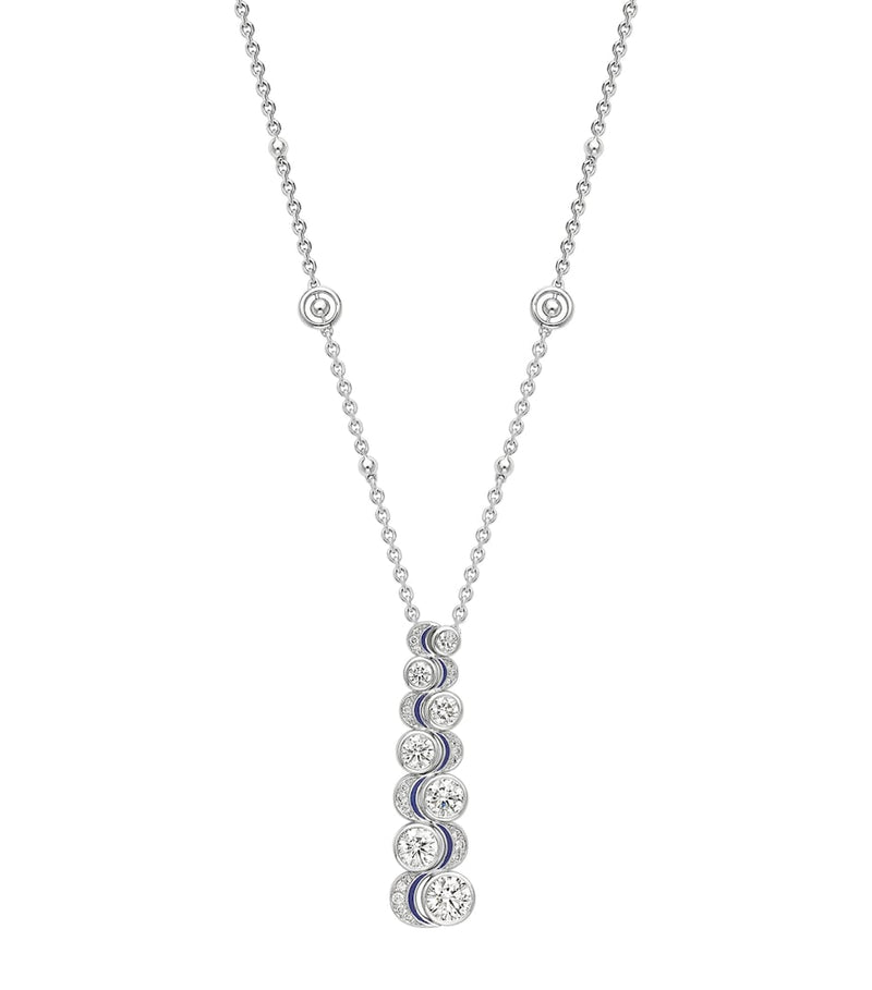 Boodles Over the Moon platinum diamond pendant - British product