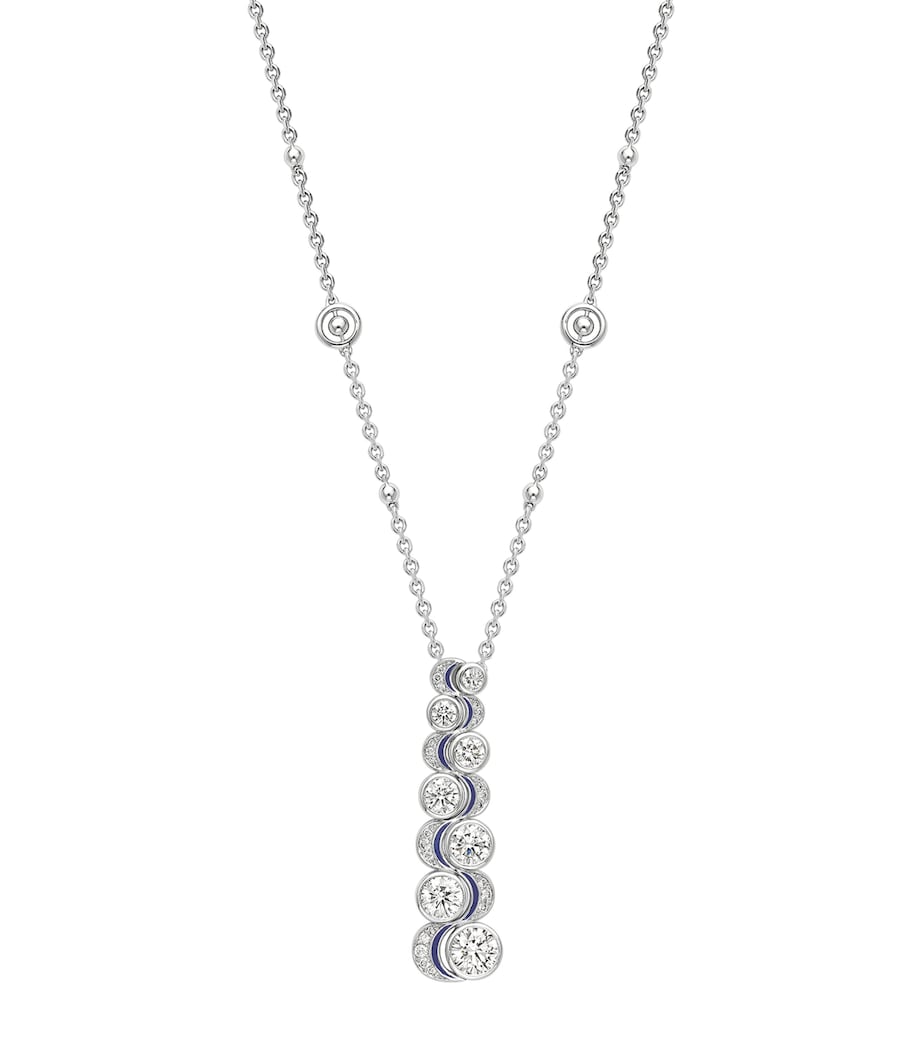 Boodles Over the Moon platinum diamond pendant - British product