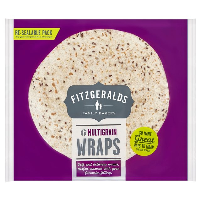 Fitzgeralds Large Multiseed Wraps   6 per pack GOODS M&S   