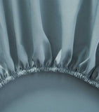 Yves Delorme double fitted sheet in organic cotton sateen, 135cm x 190cm (British brand)