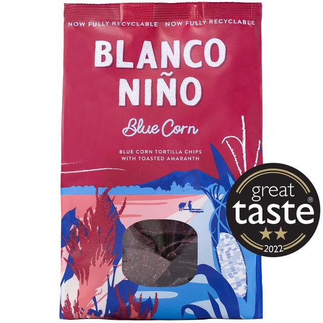 Blanco Nino Ancient Grain Blue Corn Tortilla Chips   170g