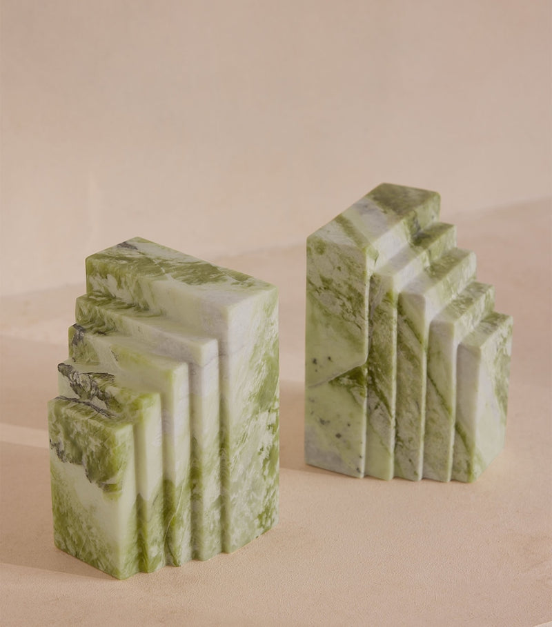 Soho Home Lola marble bookends pair 14cm, UK version