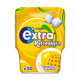 Extra Refreshers Tropical Flavour Sugarfree Chewing Gum Bottle 30 Pieces   67g GOODS M&S   