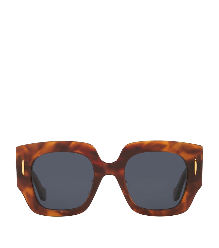 LOEWE square screen sunglasses gold-tone accents acetate - British product
