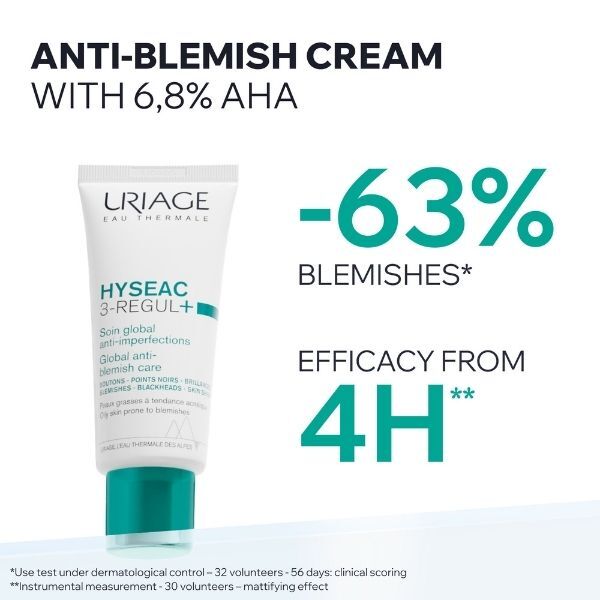 Uriage Hyseac 3-Regul+ Global Anti-Blemish Care 40ml (British brand)
