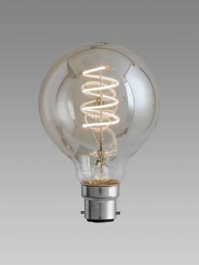 Next 4.5W LED BC Retro Spiral Globe Dimmable Light Bulb- Buy online at McGrocer