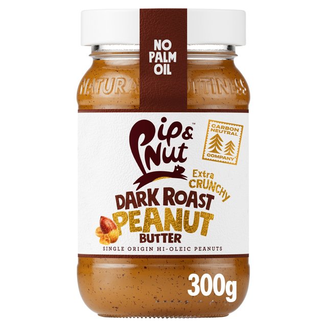 Pip & Nut Ultimate Dark Roast Crunchy Peanut Butter   300g GOODS M&S   