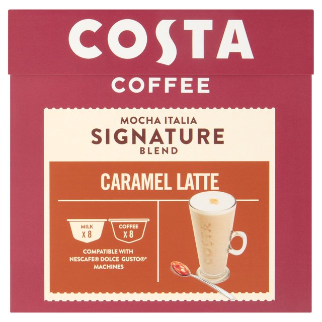 Costa Coffee Nescafe Dolce Gusto Compatible Caramel Latte   10 per pack GOODS M&S   