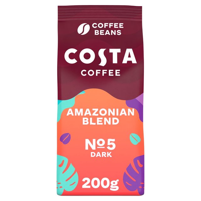 Costa Coffee Whole Beans Intensely Dark Amazonian Blend   200g