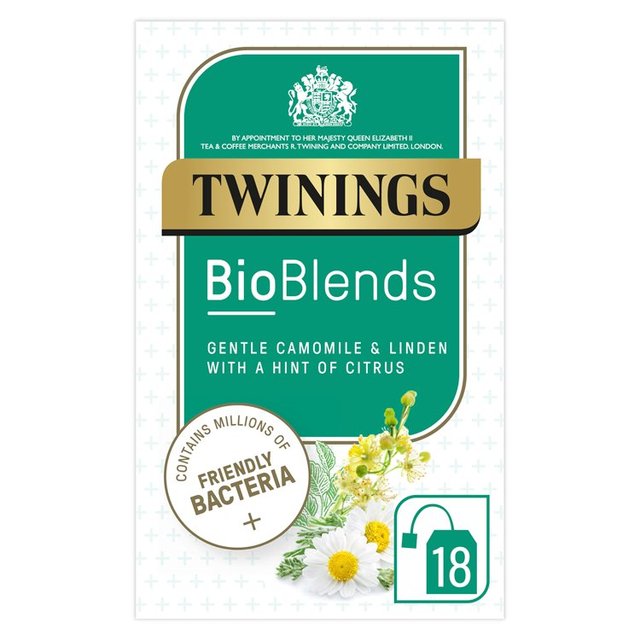 Twinings Bioblends Camomile and Linden Tea with Friendly Bacteria   18 per pack GOODS M&S   