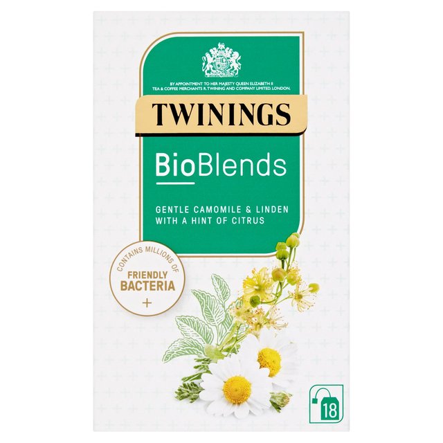 Twinings Bioblends Camomile and Linden Tea with Friendly Bacteria   18 per pack GOODS M&S   