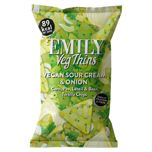 Emily Veg Thins Sour Cream & Onion Sharing Bag   80g GOODS M&S   