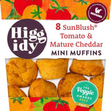 Higgidy 8 Cheddar & Tomato Mini Muffins   160g GOODS M&S   