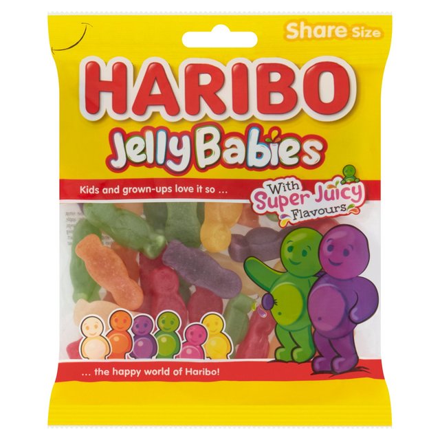 Haribo Jelly Babies Sweets Sharing Bag   160g