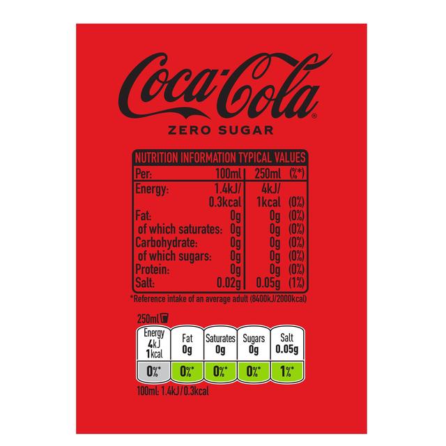 Coca-Cola Zero Sugar   6 x 250ml GOODS M&S   