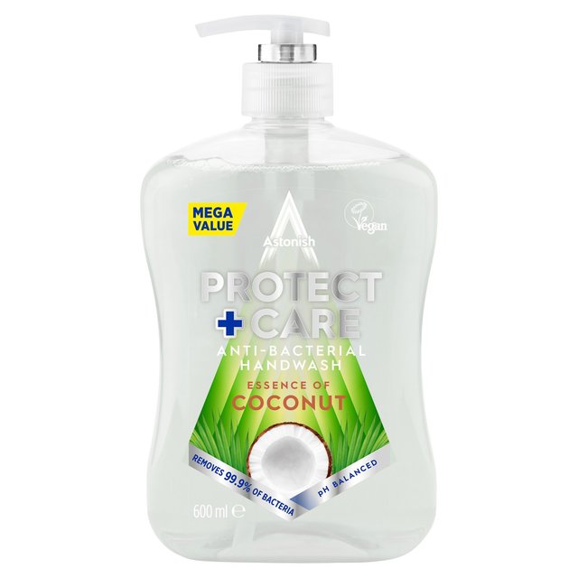 Astonish Protect & Care Anti Bacterial Handwash Coconut   600ml