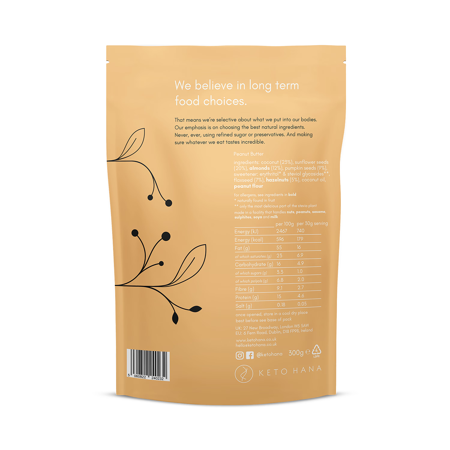 Keto Hana Peanut Butter Keto Granola 300g