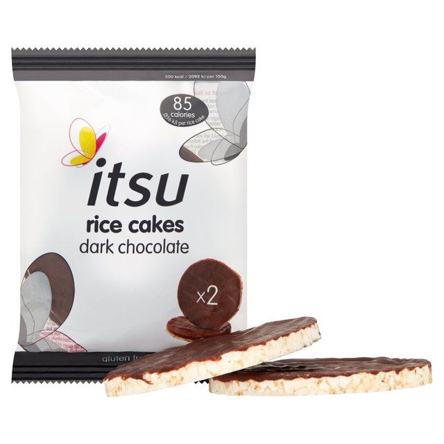 Itsu Dark Chocolate Rice Cakes   34g GOODS M&S   