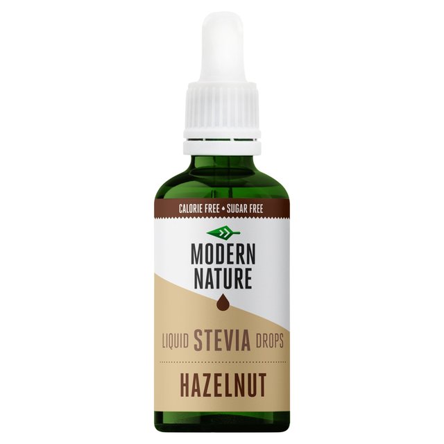 Modern Nature Stevia Drops Hazelnut Sweetener    50ml GOODS M&S   