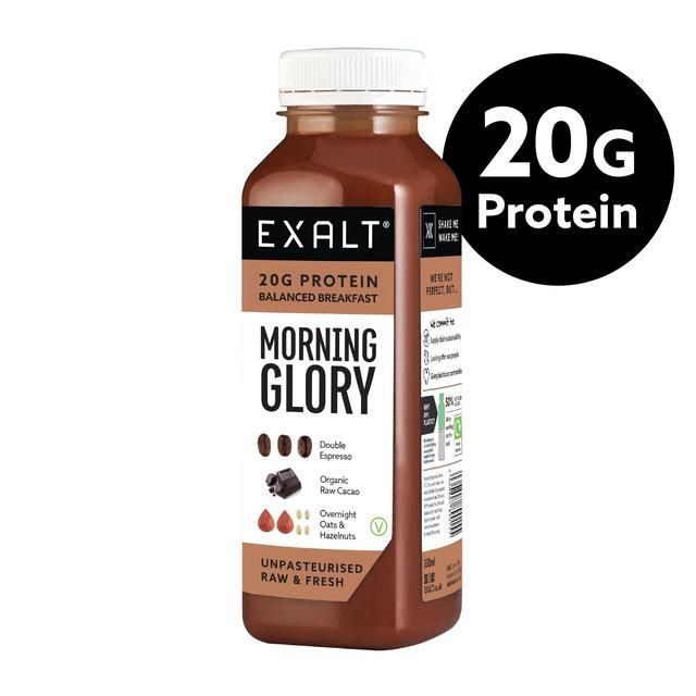 EXALT Morning Glory Coffee & Cacao Breakfast Protein Smoothie   330ml GOODS M&S   