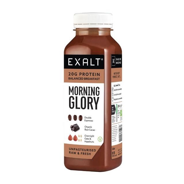 EXALT Morning Glory Coffee & Cacao Breakfast Protein Smoothie   330ml GOODS M&S   