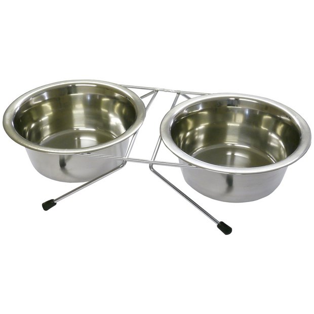 Rosewood double dog and cat diner medium, imported from the UK