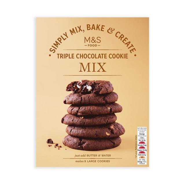 M&S Triple Chocolate Cookie Mix   300g GOODS M&S   