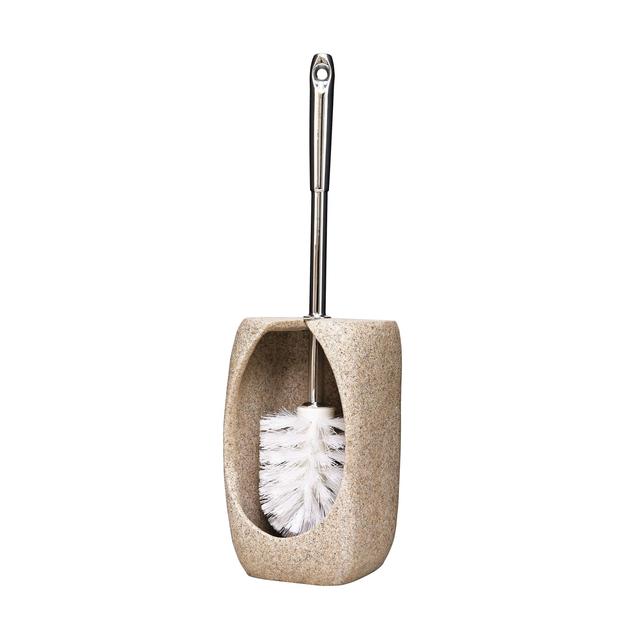 Aqualona Sandstone Toilet Brush & Holder GOODS M&S   