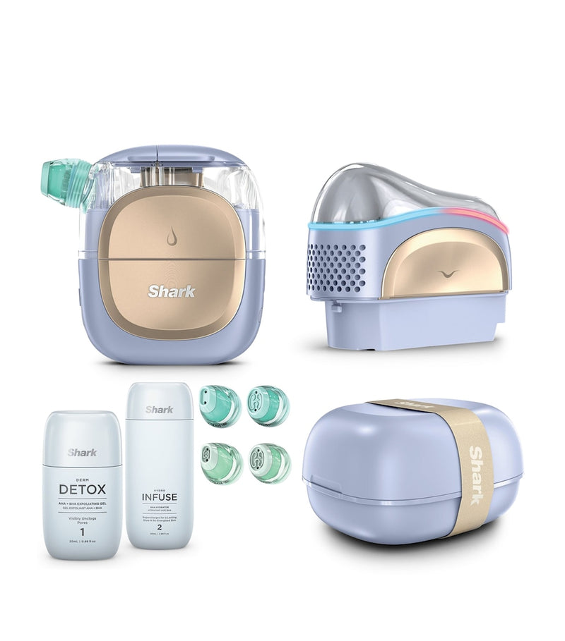 Shark FacialPro Glow facial system with attachments and serums, UK version