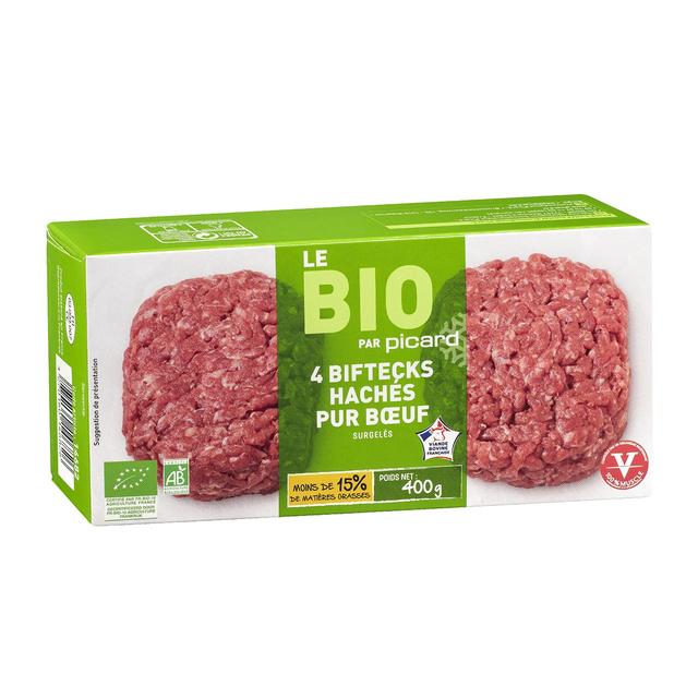 Picard Organic All-Beef Hamburgers   4 x 100g GOODS M&S   