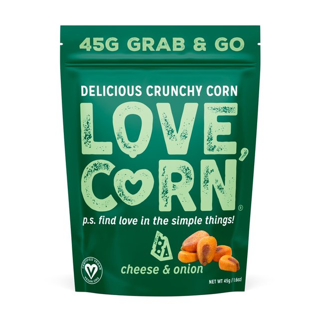 LOVE CORN Cheese & Onion Crunchy Corn   45g GOODS M&S   